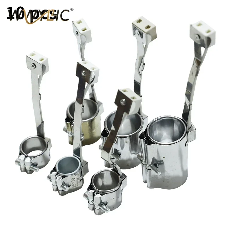 10pcs 220V Ceramic Band Heaters Heating Element Stainless Steel Band Heater Heating Ring for Injection Molding Machine