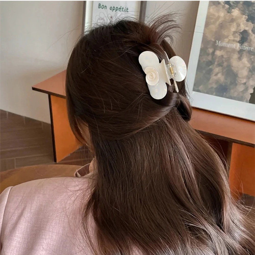 

Muweordy красивые заколки для волос в форме цветка, акриловые заколки для волос, модные заколки для волос в форме краба для девочек, милые аксессуары для волос для женщин