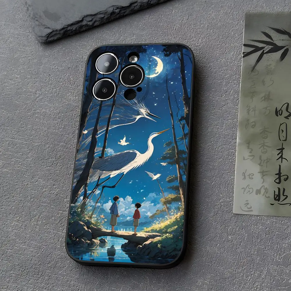 The Boy and the Heron Phone Case for iphone 11 15 14 13ProMax 12 Pro Xs Max Mini Xr X 7 8 6 6s Plus Funda Covers