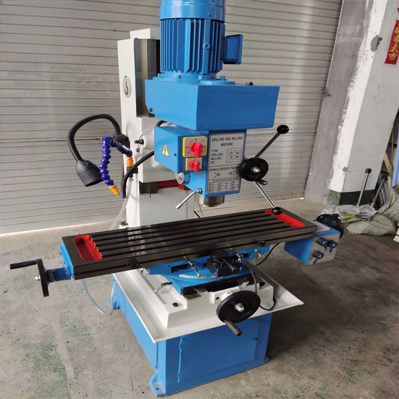 Mini perfuração vertical universal e fresadora manual leve de metal