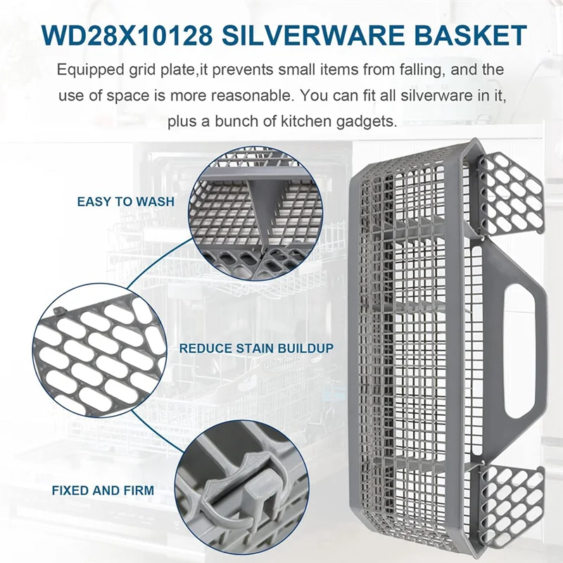 

WD28X10128 Корзина для столового серебра посудомоечной машины для посудомоечной машины GE Замена WD28X10127, WD28X10131, WD28X10132