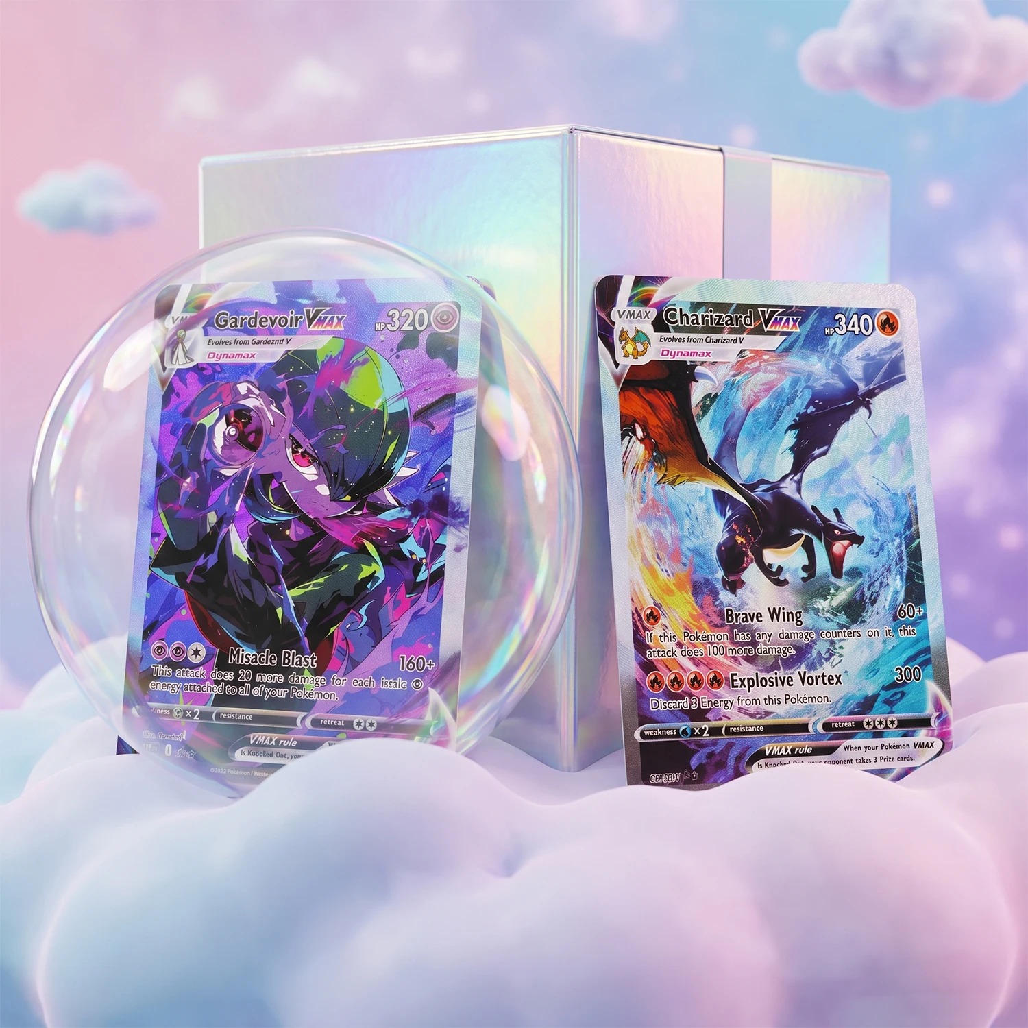 DIY TCG PKM Card Gardevoir VMAX Charizard VMAX  High Quality Self Made Single Anime Game Collection Cards Gift