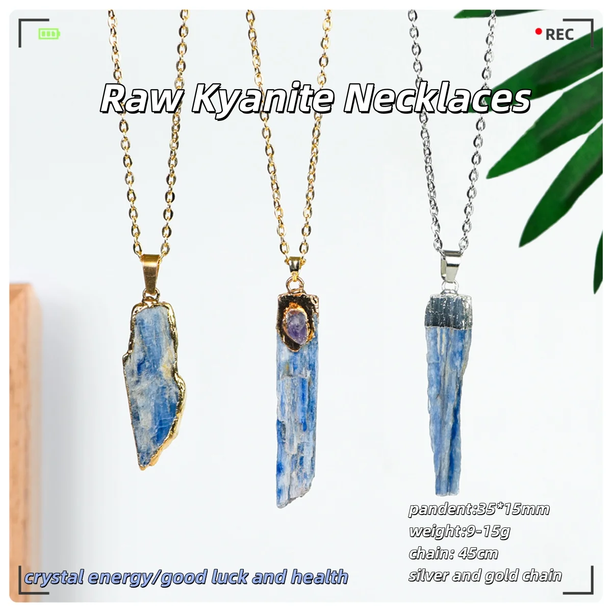 

Positive Energy Crystal Raw Kyanite Pendant Necklaces Fashion Accessories Party/Daily/Birthday/Festival Jewelry Friend Gift