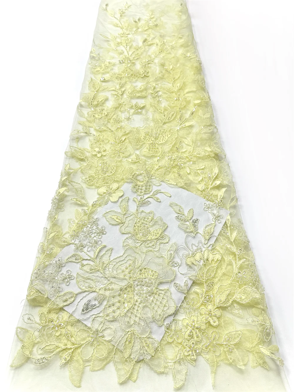 

Африканское кружево с 3D-вышивкой, высококачественное французское кружево с 3D-цветами, пайетками и бисером, тюлевые кружевные ткани для праздничных платьев 2026