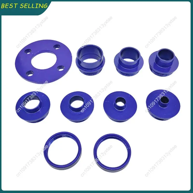 N09R-10Pcs Aluminum Router Guide Bushing Set,Router Template Kit With And Lock Nuts, Fits For 1-3/16In Or 1-1/4In Base Plate Dur