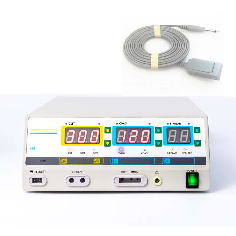 

Surgical Instruments Electrosurgical Generator 300w Diathermy Generator High Frequency Surgical Machine