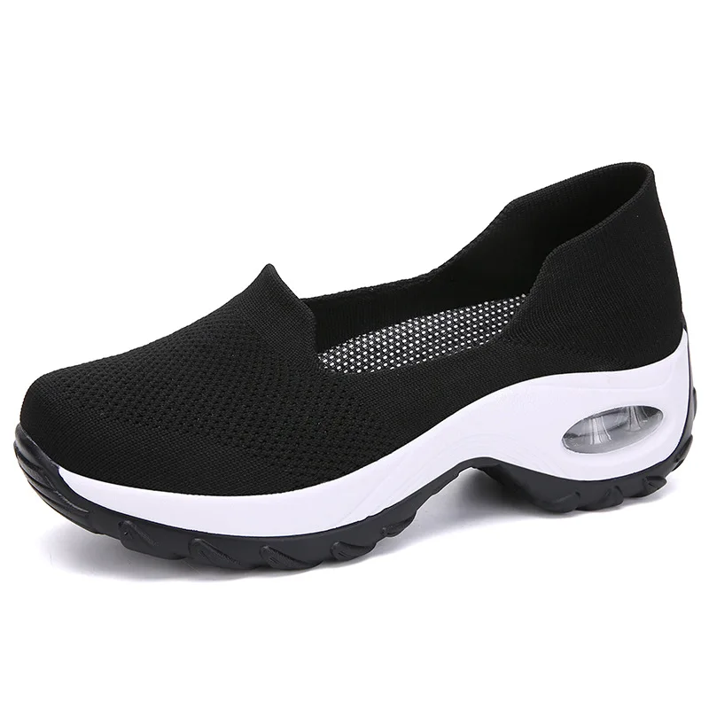 Mesh Breathable Sneakers Women Running Shoes Slip-On Ladies Loafers Moccasins Female Sports Casual Shoes Women Walking Shoes