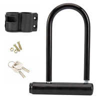 Bicycle U Lock Portables MTB Road Mountain Bike Wheel Lock Steel Anti-theft Safety Motorcycle Scooter Cycling Bicycle Accessorie
