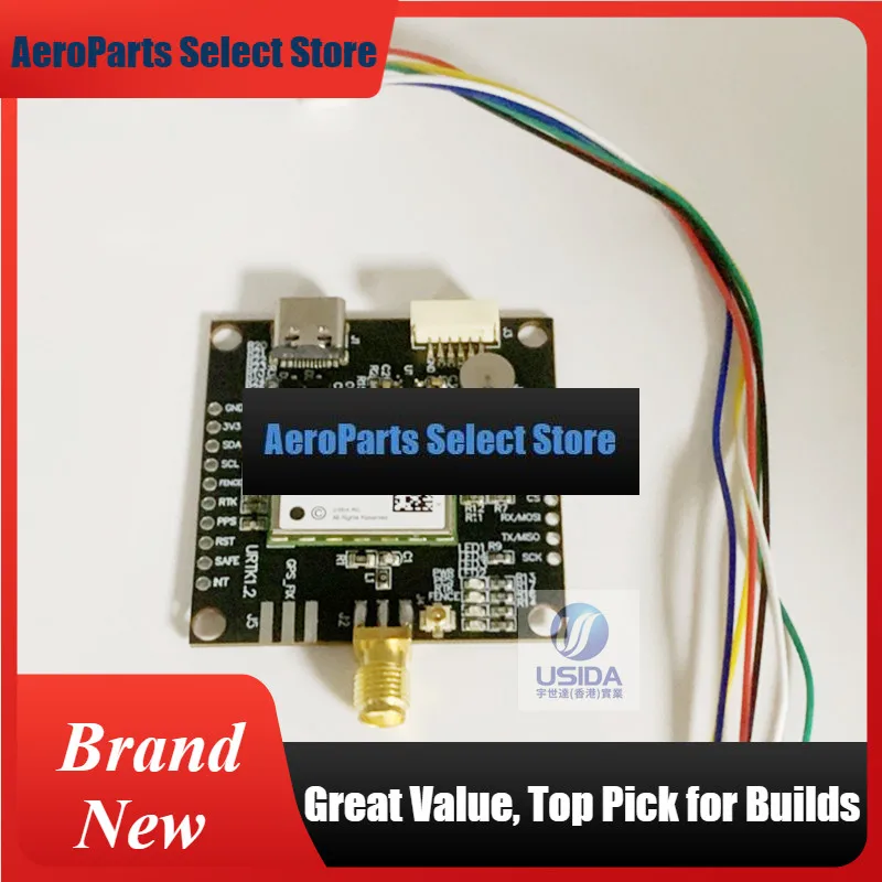 AeroPartsZED-F9P-04B-01 RTK Differential Centimeter-level Positioning Module GPS Navigation Module New Supply Receiver UM980 GNS