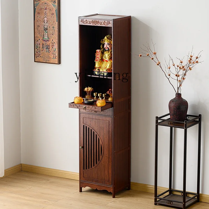 ZC small light luxury Buddhist shrine offering table modern altar cabinet living room household offering table
