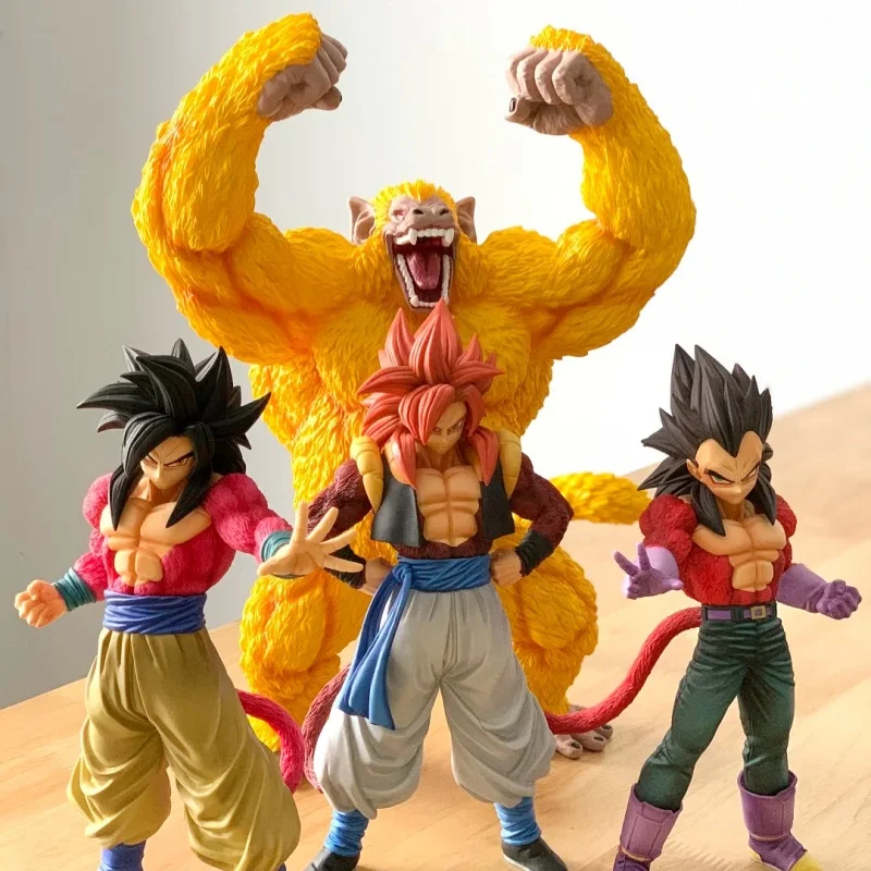 

Dragon Ball Z Golden Ape Gorilla Vegeta Goku Cartoon Anime Action Figures Statue Model Collect Ornament Toy Holiday Gift