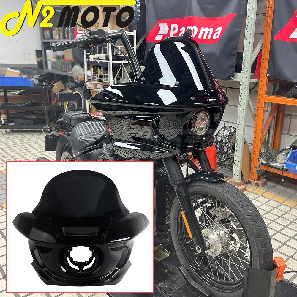 

Для Harley Softail Low Rider S FXLRS 2020-2021 FXLR 2018-2020 обтекатель фар лобовое стекло мотоцикла передняя фара капот маска