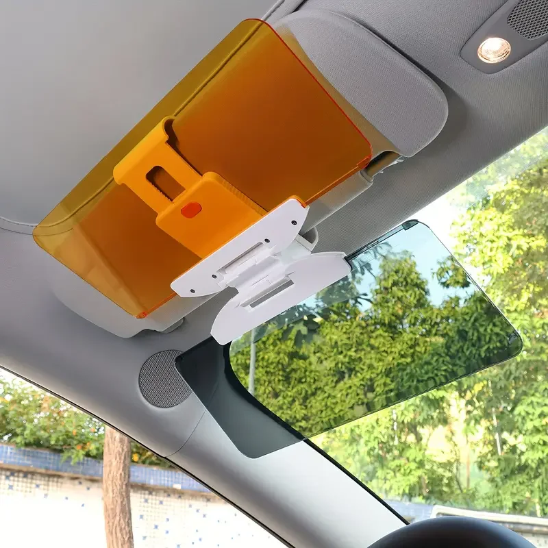 

1pc car sunshade, newly upgraded PC material+lens can move left and right+infinite folding and pulling up model, day and night a