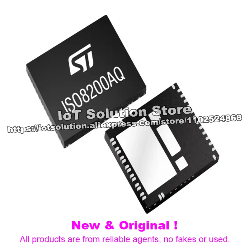 ISO8200AQTR Galvanic Isolated Octal High Side Smart Power Solid State Relay with SPI interface