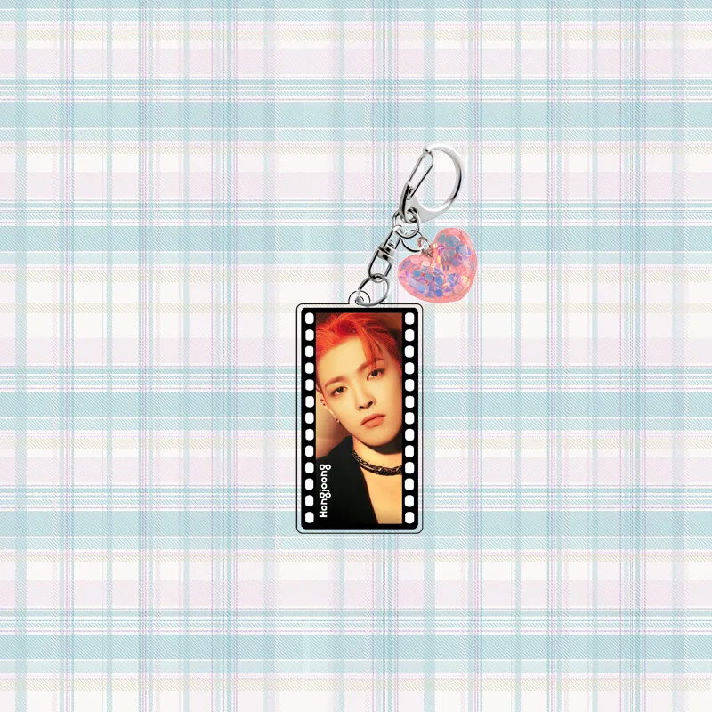 Korean Boy Group ATEEZ Peripheral Hongjoong Bag Buckle Acrylic Hanging Piece Keychain 963