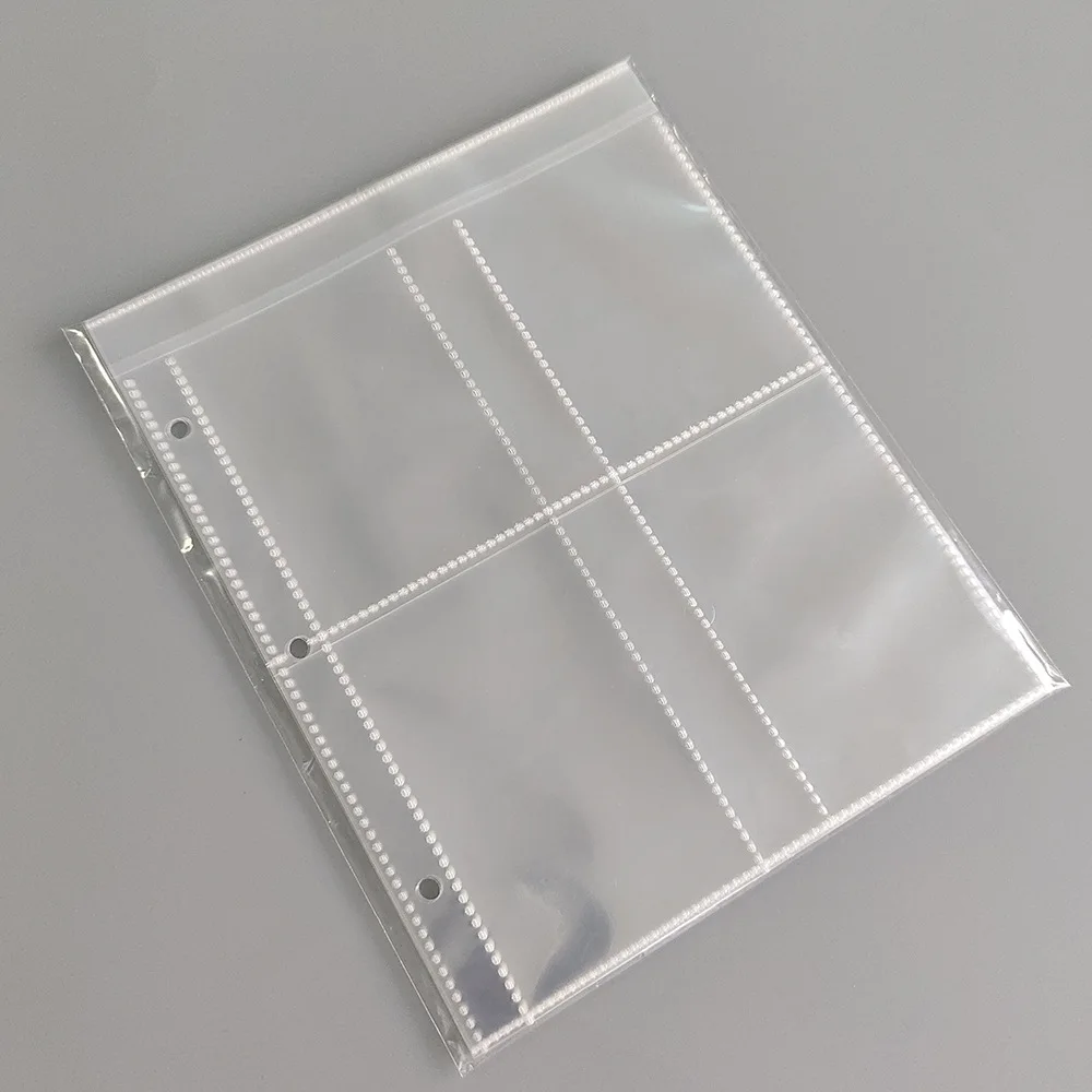 A5 Photocard Binder Sleeves PVC Free 1 2 4 Pocket Clear 3 Holes Photo Album Refill Page 4 x 6 10x15 Sleeve Postcard Single Sided