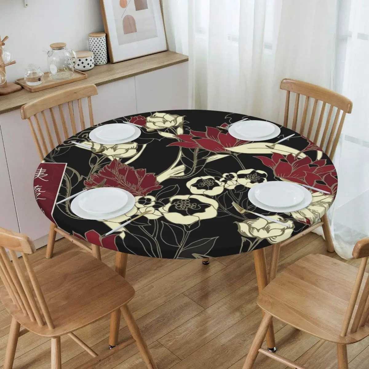 Demonic Cultivation The Untamed Waterproof Round Tablecloth Oilproof Table Cloth for Kitchen Events Dining Table Cover