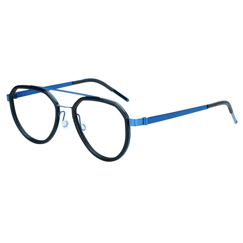 Pilot Glasses Frame Men Denmark Screwless 9745 TT Titanium Eyeglasses Ultralight Vintage High Quality Spectacle Classics Style