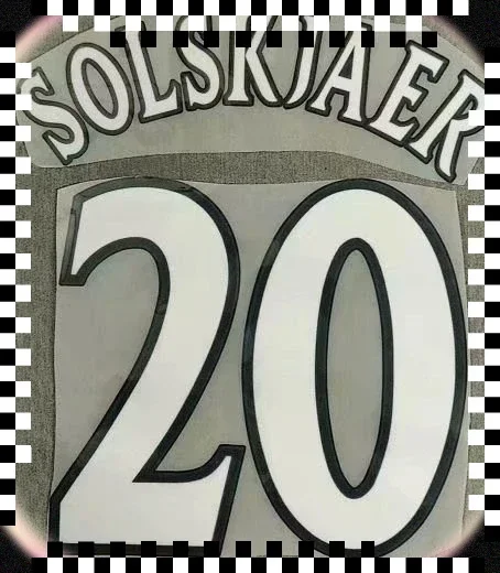 Velvet material 1996 2022 customized Retro SolSkjAer flocking Nameset  Number Printing Heat Transfer Badge