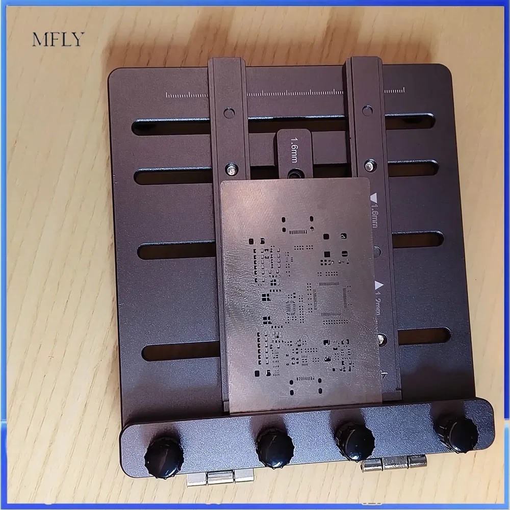 New Version CNC Solder Paste Stencil Fixture Mini Steel Stencil Printing Jig for PCB Assembly (Supports Double-Sided SMT)