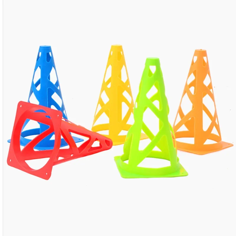 

5Pcs 23CM Football Training Cones 9Inch Soccer Sign Bucket Barrier Kids Adults Springback Marking Cup Symbol Sports Accessories