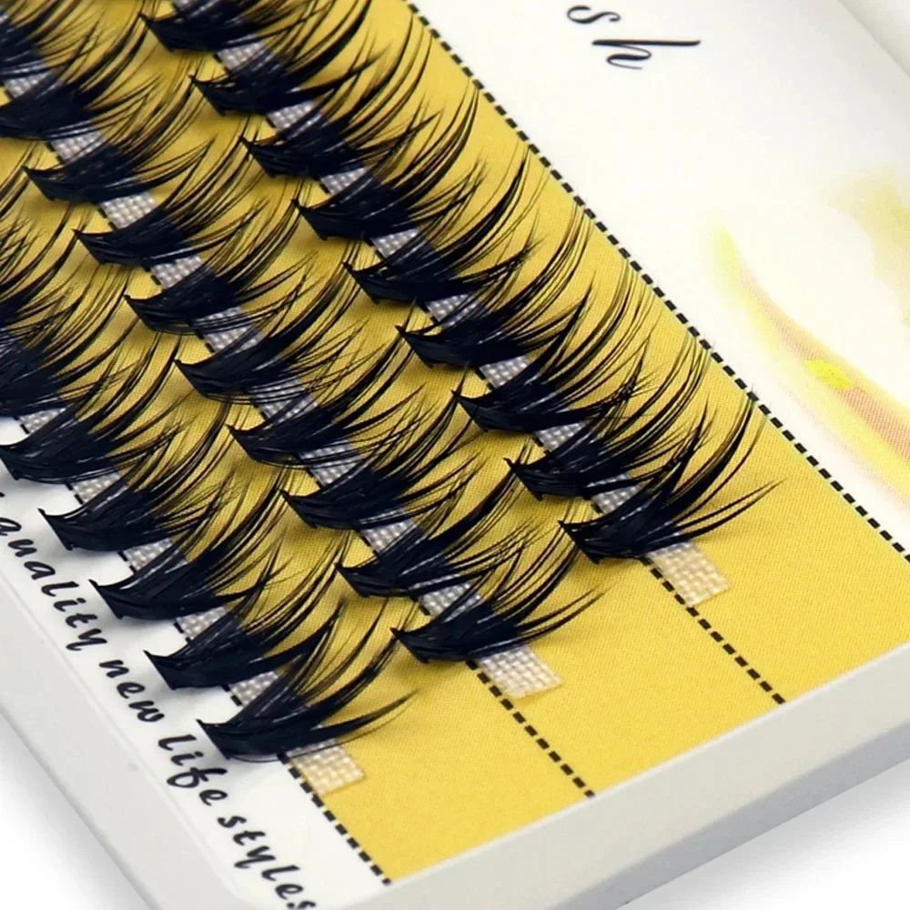 20D/30D ミンクまつげクラスター 1箱/60束 ロシア産ナチュラルまつげ 3D個別まつげエクステ まつげメイク卸売