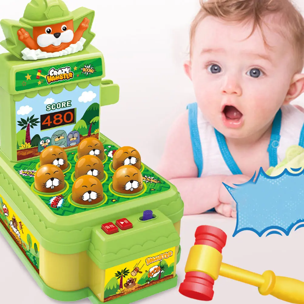 

Toy Scoring Game Machine Electric Pounding Educational Gift Children Kid Beating Kids Hammering Fun Hamster Toys