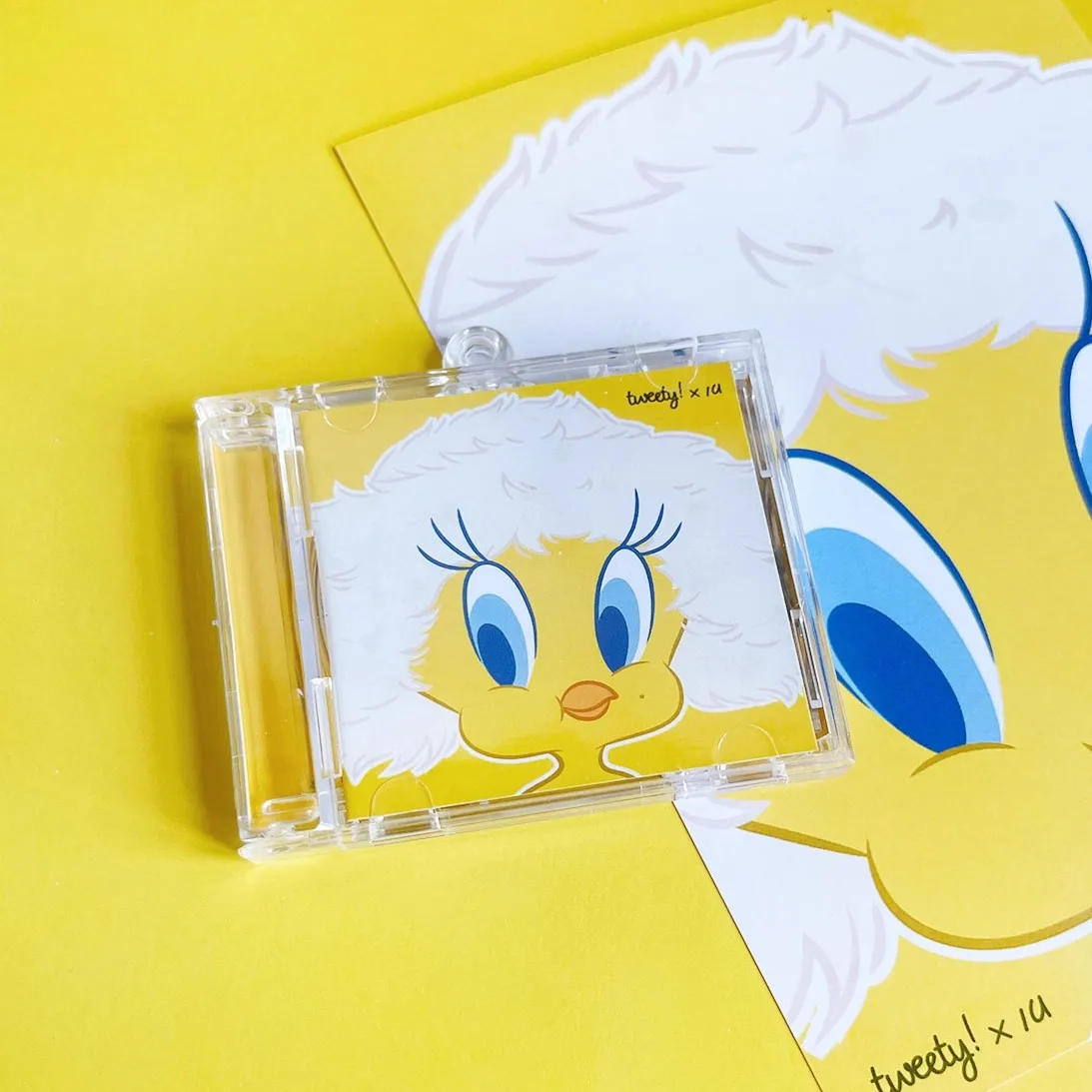 البوب لي جي Eun IU موسيقى صغيرة CD NFC المفاتيح لعب الأغاني 6th ألبوم صغير الفوز حلقة رئيسية تأثيري قلادة الاكريليك عقد دي اي واي #2