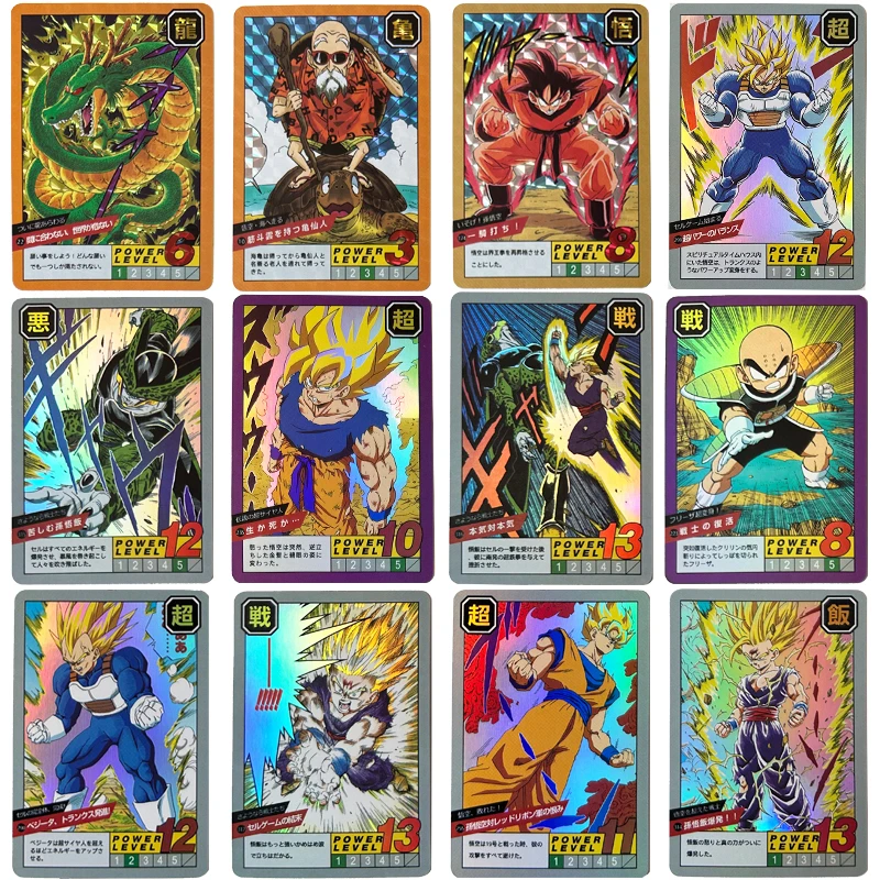 Dragon Ball Super Chichi Kame Sennin Piccolo Broly DIY Homemade Game Toys Bronzing Collection Card Christmas Birthday Gift