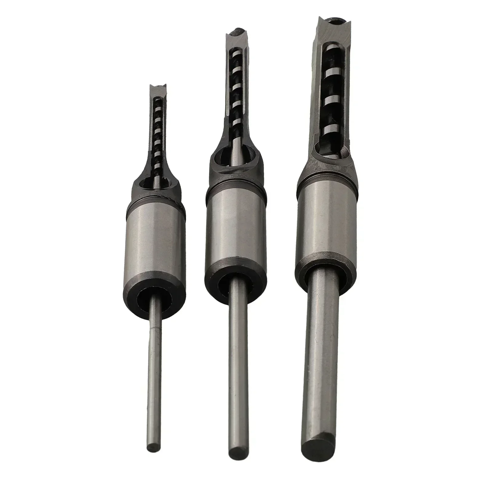 

3Pcs 6mm/8mm/12.5mm Square Hole Saws Auger Drill Bit Set Mortising Woodworking Saw Mortise Chisel Power Tool Accessories