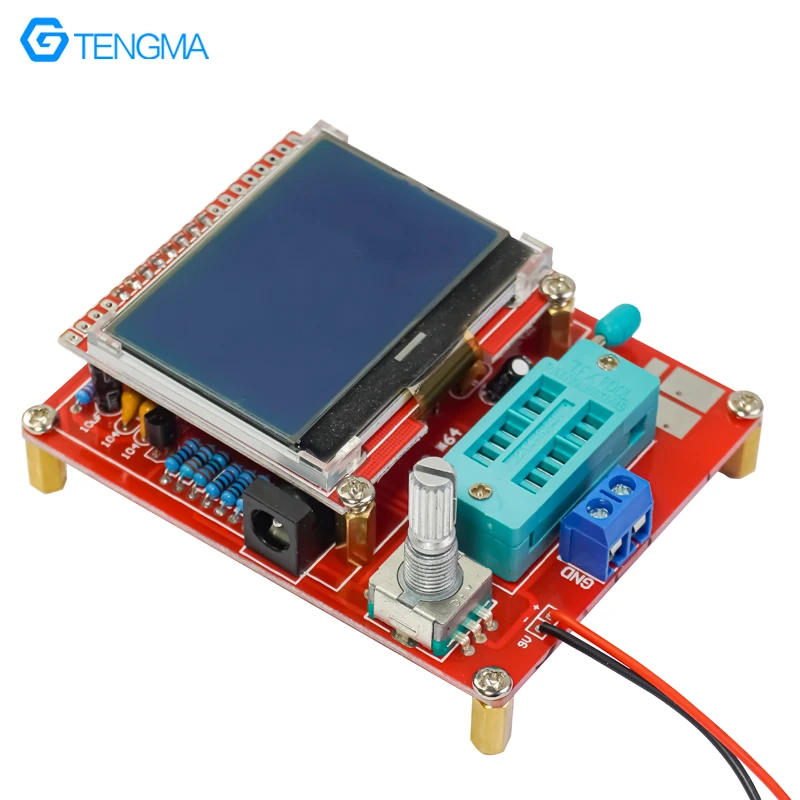 Kit de testeur de transistor graphique, LCR, Triode, ESR, PWM, Signal d'onde carrée, Pièces de bricolage