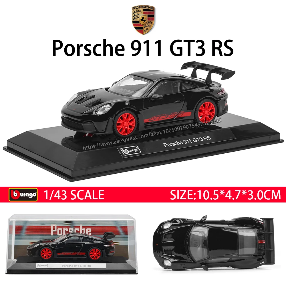 Bburago 1:43 Toyota GR Yaris Porsche Lamborghini SC63 alliage véhicule de luxe moulé sous pression tirer voitures modèle jouet Collection cadeau