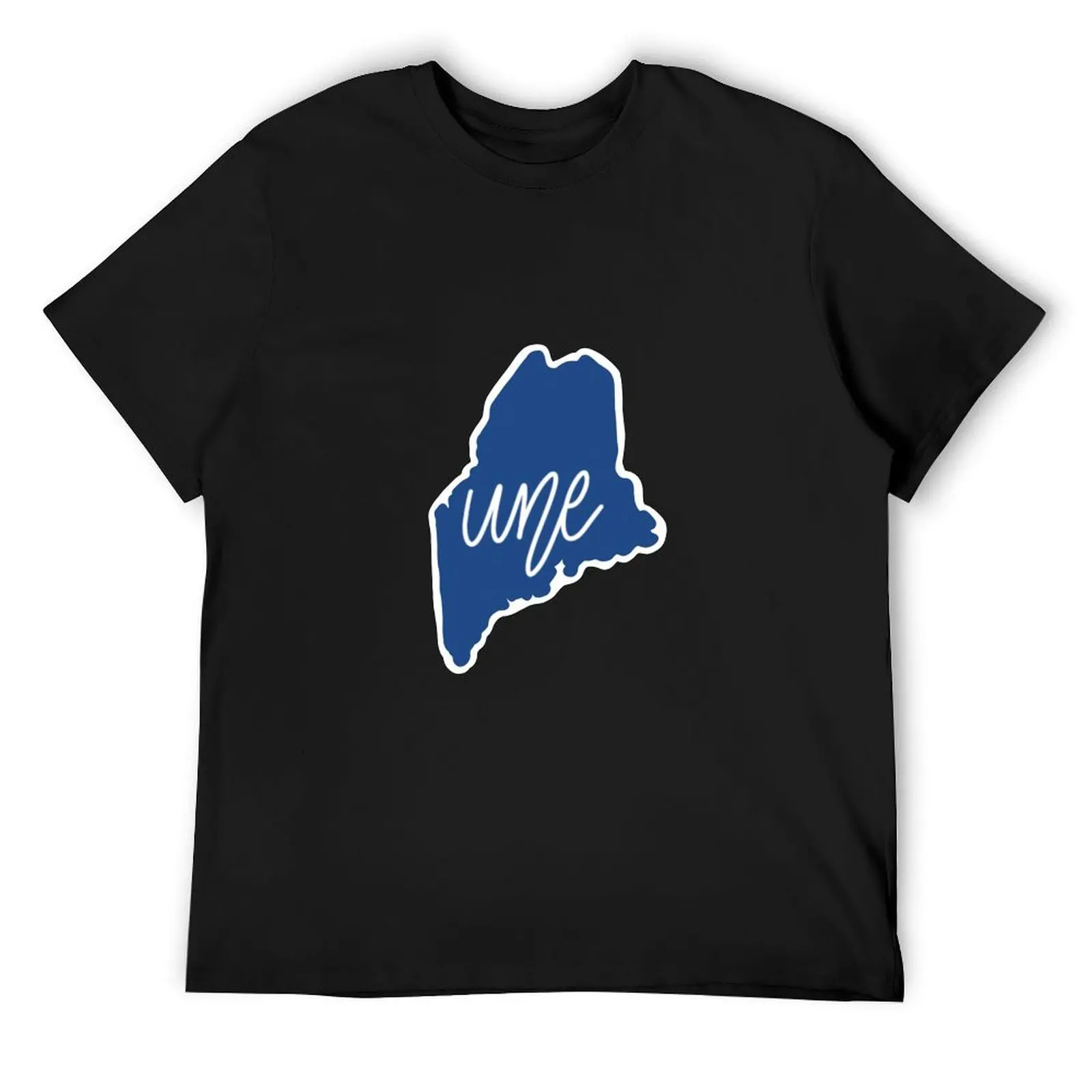 

UNE - Blue Maine T-Shirt oversized graphic tee summer clothes plus sizes tshirts personalised mens clothing