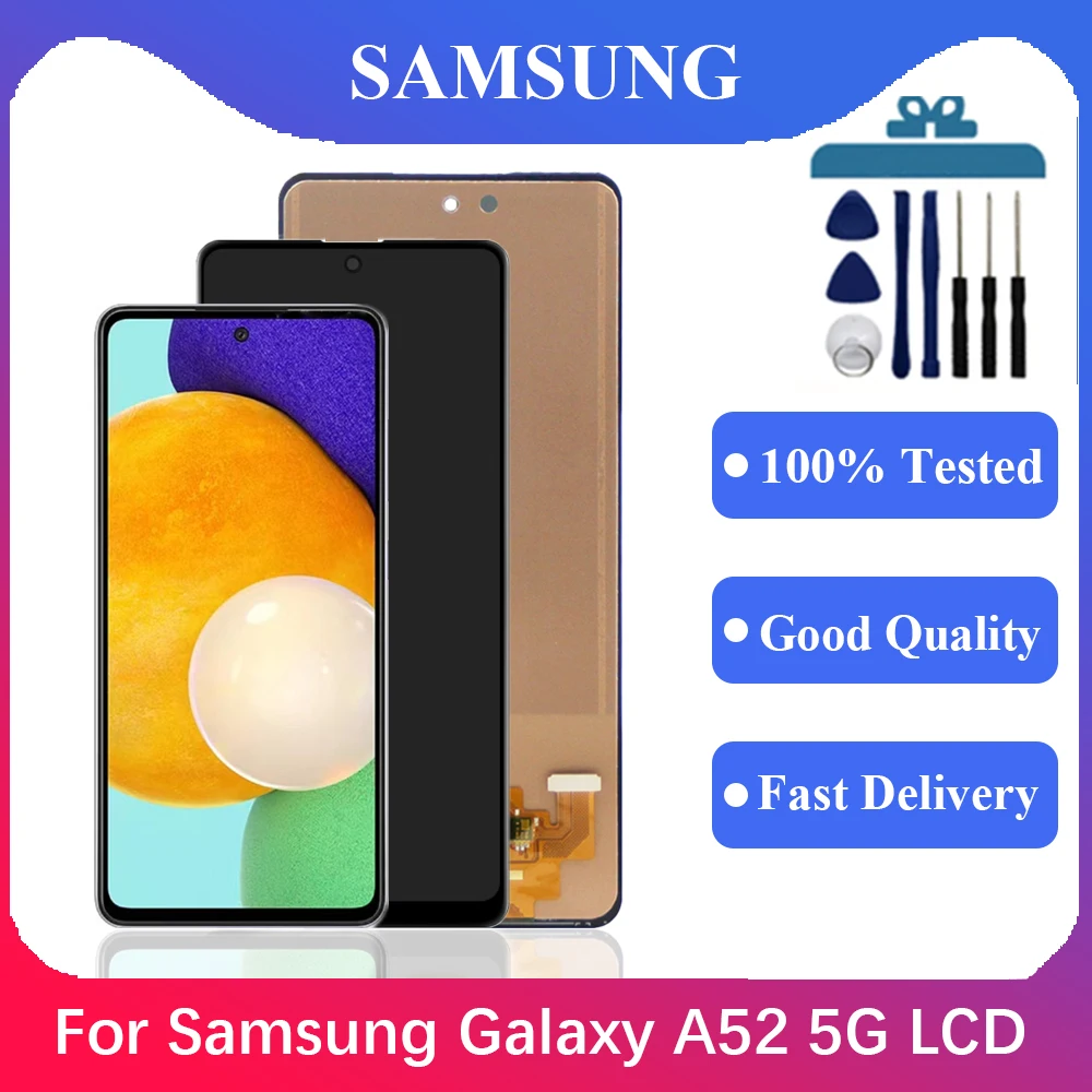 

TFT Lcd For Samsung Galaxy A52 5G A526 SM-A526B SM-A526B/DS LCD Display Touch Screen Assembly Digitizer For Samsung Galaxy A52