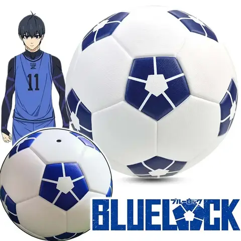 Anime BLUE LOCK Isagi Yoichi Fußbälle, Größe 5, Kinder, PU-Material, nahtloses Tor, Team, Outdoor-Match-Spiel, Fußball-Trainingsballon
