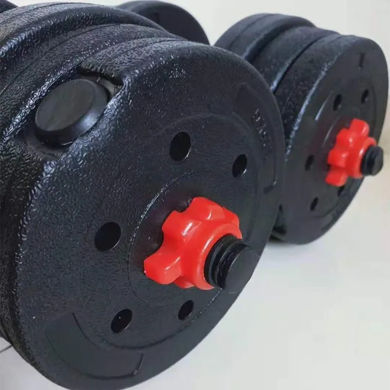 HOES-Dumbbell Lock Nuts- High-Quality PVC Set Of 4, 25Mm Size, Red Color, Suitable Ideal For Standard Weights In For Home Gym