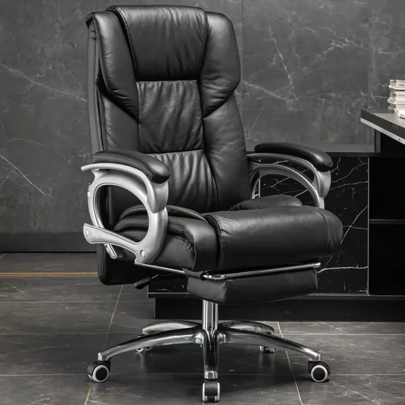 

Footrest Luxury Office Chair Elegant Black High Designer Relaxing Gaming Chairs Ergonomic Design Poltrona Office Furniture