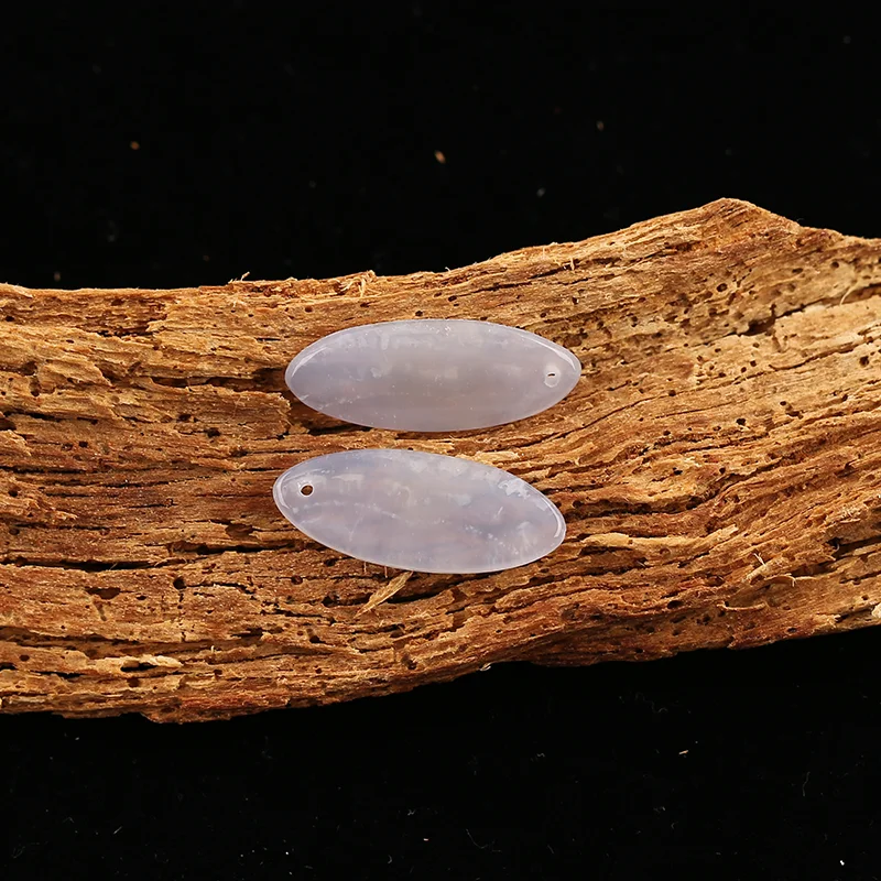 B&F Blue Lace Agate  Earring Beads for Jewelry Making, Handmade Natural stones beads, Stones for jewelry Making Supplies