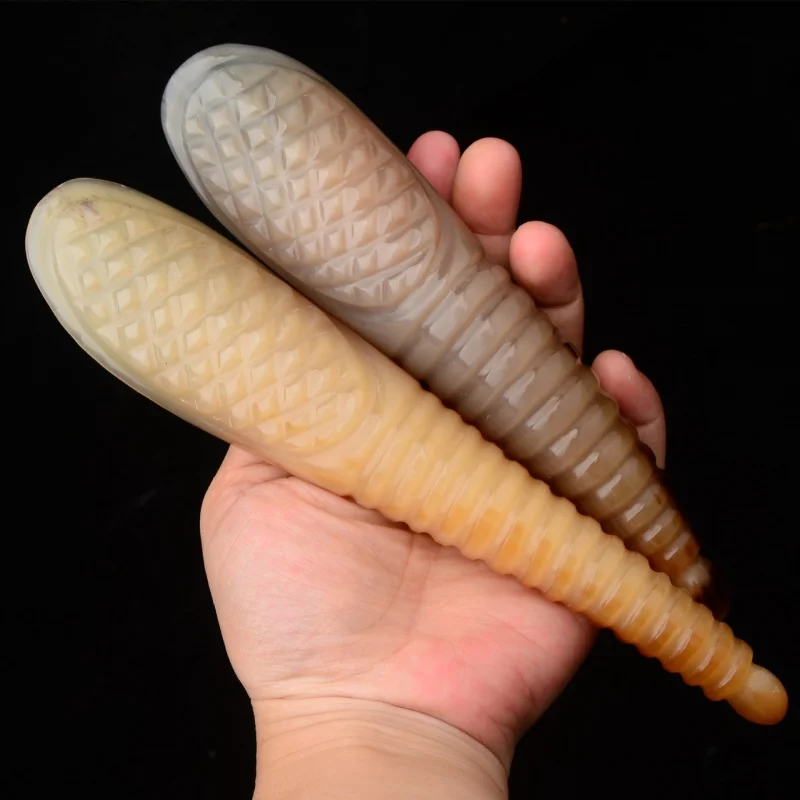 Scraping Sand Tube Carved Horn Tea Spoon Body Care Tool Horn Scraping Sand Tube Scraping Board Sand Board Whole Body Massage Pul