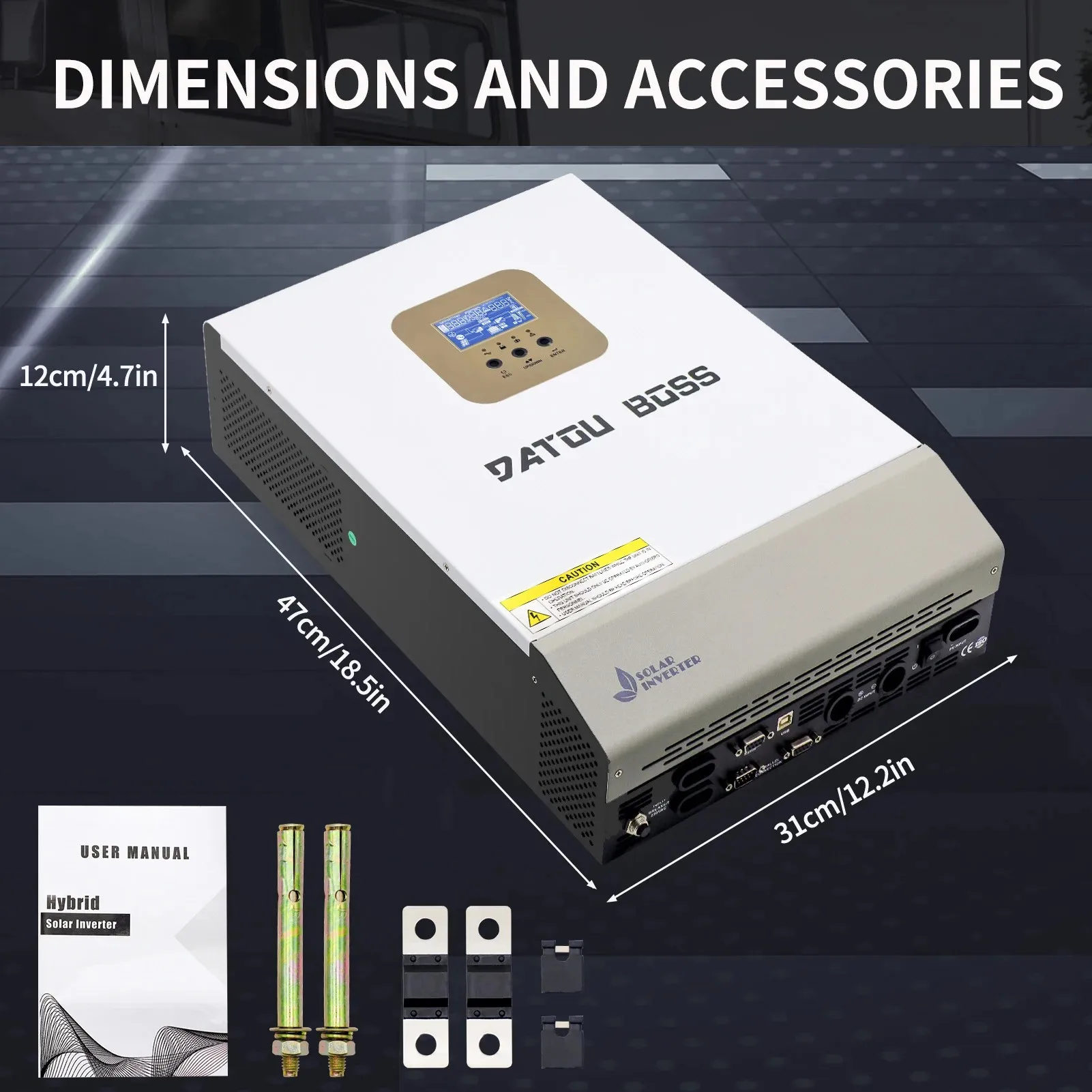 Datouboss-ソーラーハイブリッドインバーター、48v 5000w、mppt