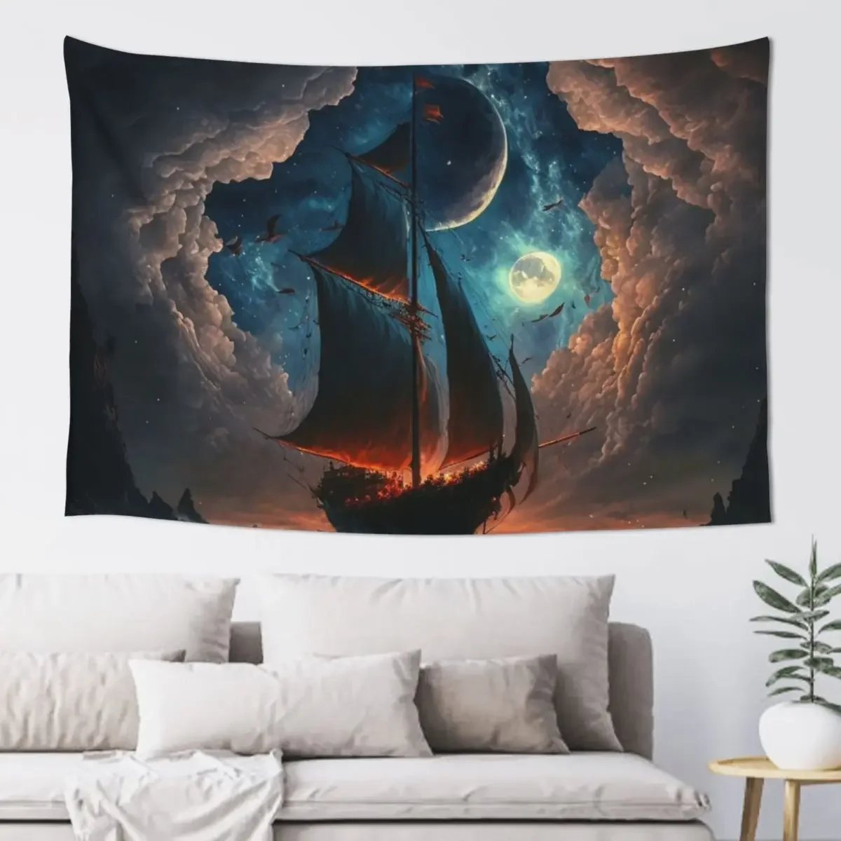 

Set Sail V4 Tapestry Wall Hanging Wall Room Decor Tapestry
