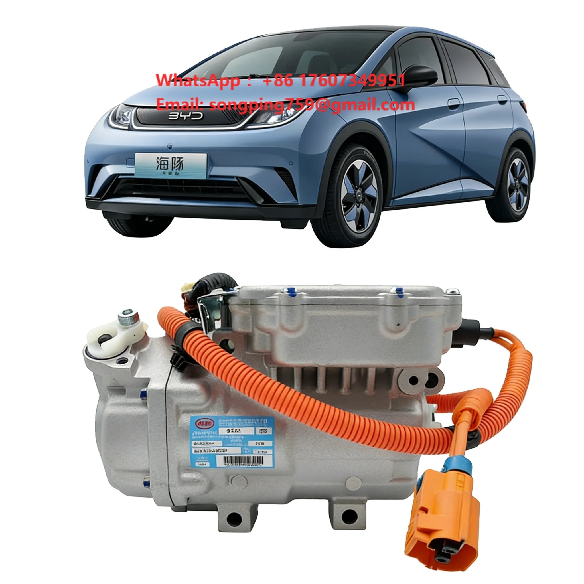 Byd Dolphin Electric Car Original air Condition Ac Compressor OEM EM2E-8103020A air Condition Pump for Byd Dolphin