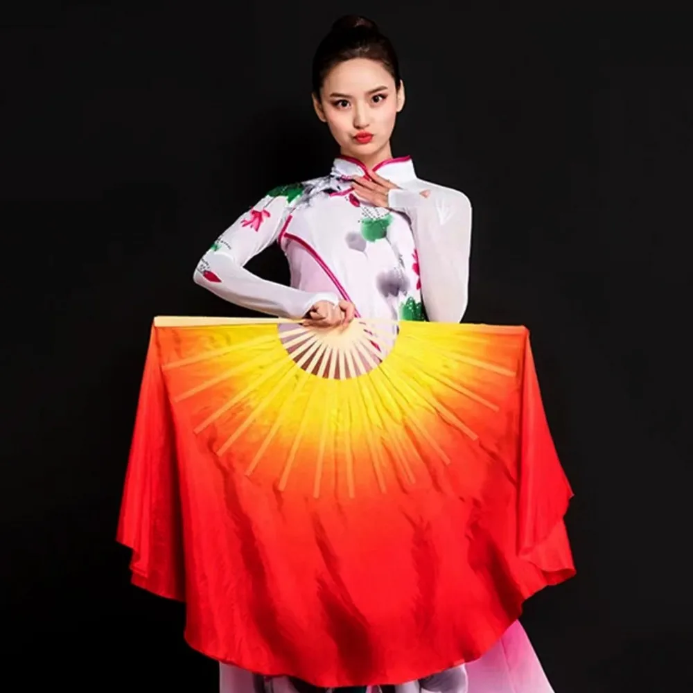 26/31cm Bamboo Chinese Short Bellydance Fan Colorful 10/20/30cm Half Circle Silk Kids Children Bamboo Fans 10 Styles