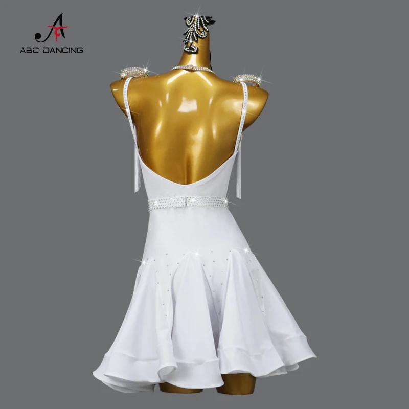 Stage Costume Women Latin Dance Dress Dancewear Top Line Clothes Girl Samba Outfit Skirt New Standa Ballroom Practice Customized