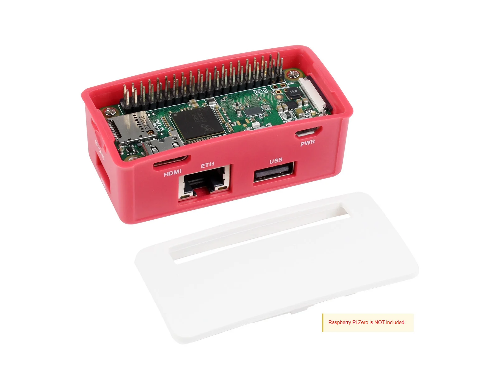 Waveshare Ethernet / USB HUB BOX, Case For Raspberry Pi Zero W/2W, 1x RJ45 Ethernet Port, 3x USB 2.0 Ports