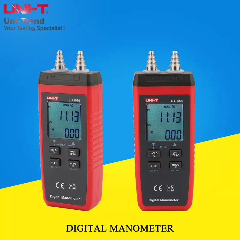 UNI-T UT366A Handheld Digital Manometer Air Conditioning Ventilation System/Duct Air Pressure Tester