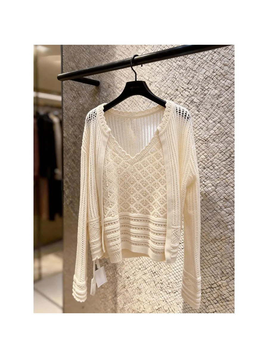Elegant Unique Stylish Spring 2026 Design Sensation Casual Top High-End Feel Good Looking Polyester Fiber Women's Open Cardigan