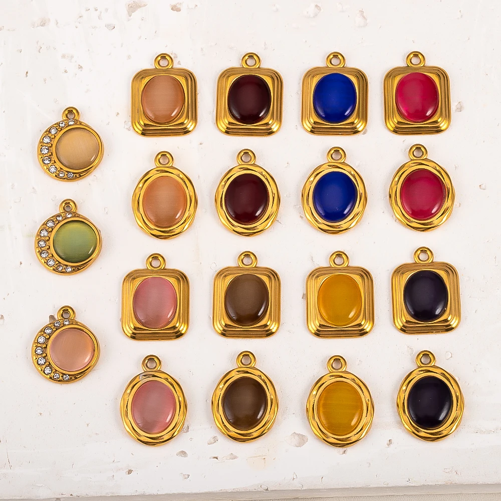 

Коллекция подвесок из нержавеющей стали, имитация ювелирных изделий, подвески, различные компоненты для сережек, ожерелье «сделай сам», ювелирные аксессуары