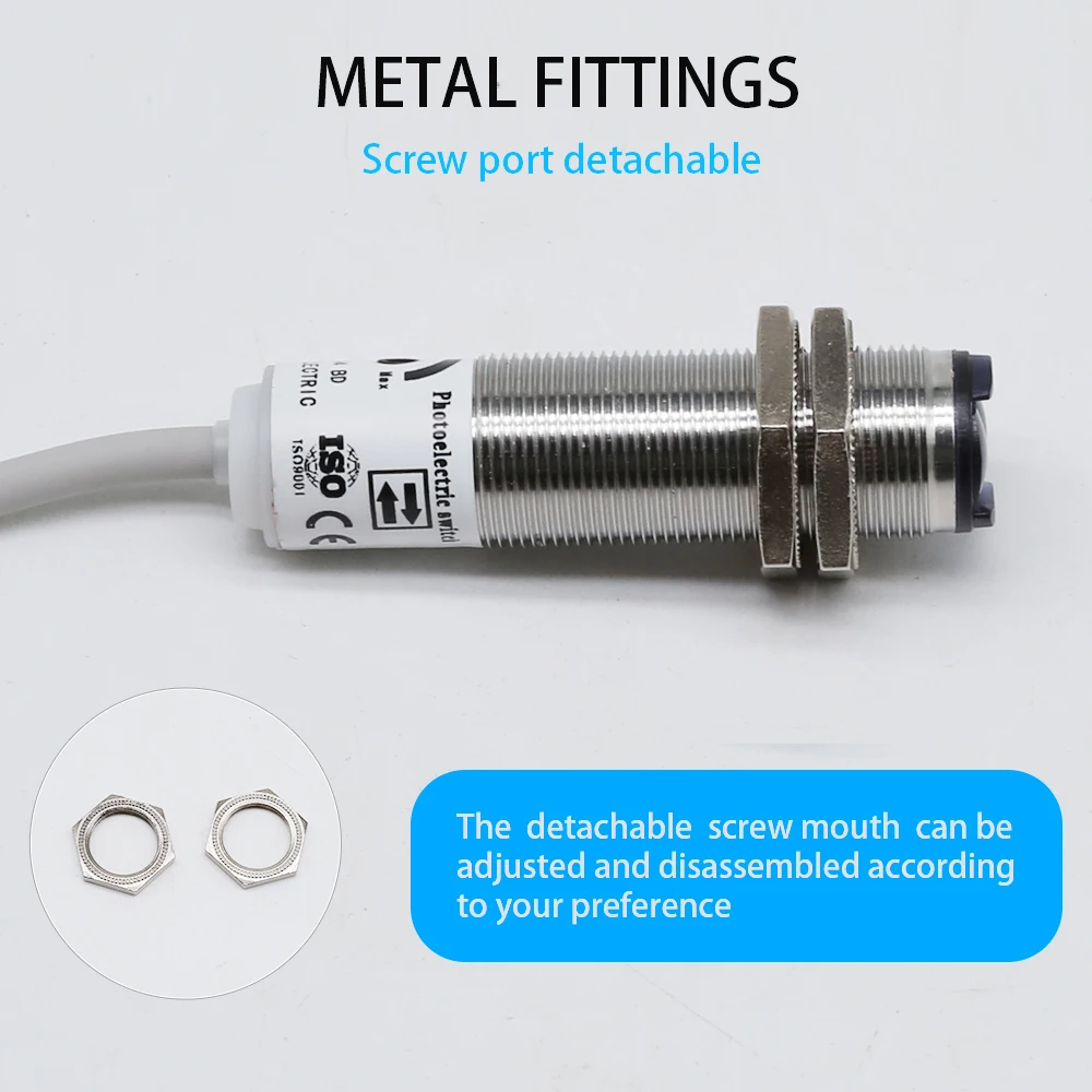 Cloweit CDD-11N Infrared Photoelectric Sensor Diffusion Diffuse Reflection NPN PNP 10-30VDC Optical Proximity Switch 11P 40N 40P