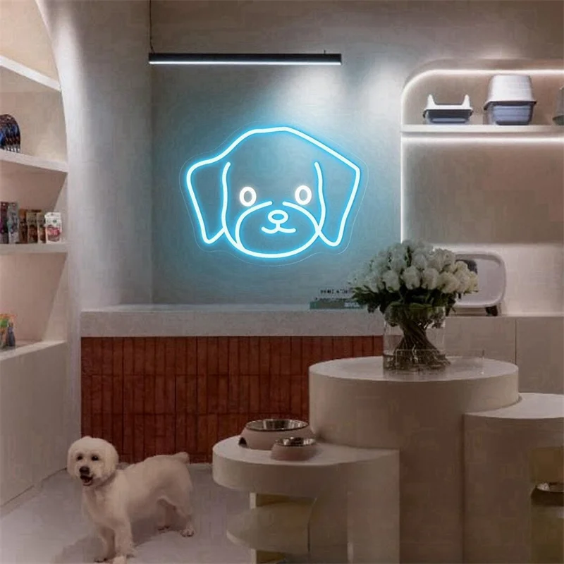 Dog Neon Sign Custom Animal Neon Sign Dog Pet Led Neon Light Home Wall Decor Pets House Neon Decor Personalized Gift For Pets